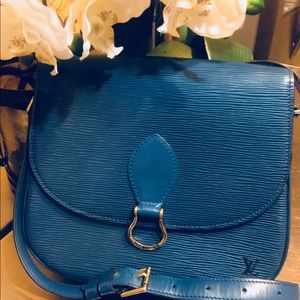 Louis Vuitton Blue Epi Leather Saint Cloud GM